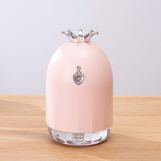 Seven color humidifier, small creative new product, water supplement, crown mute, spray home appliances.