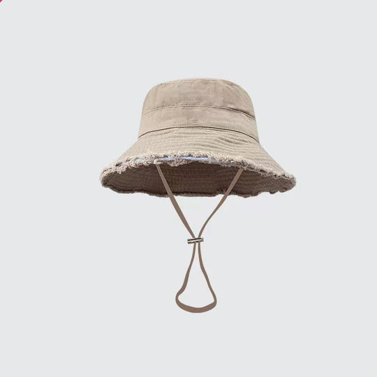 Big Brim Fisherman Hat Vacation Burr Hang Rope Pots