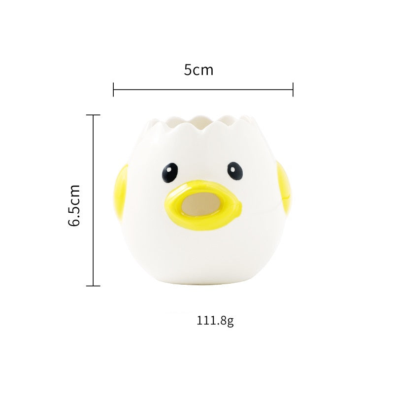 Cute Chicken Ceramic Egg White Separator Kitchen Accessories Practical