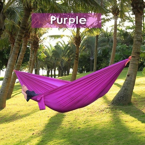 Backpacking Hammock - Portable Nylon Parachute Outdoor Double Hammock