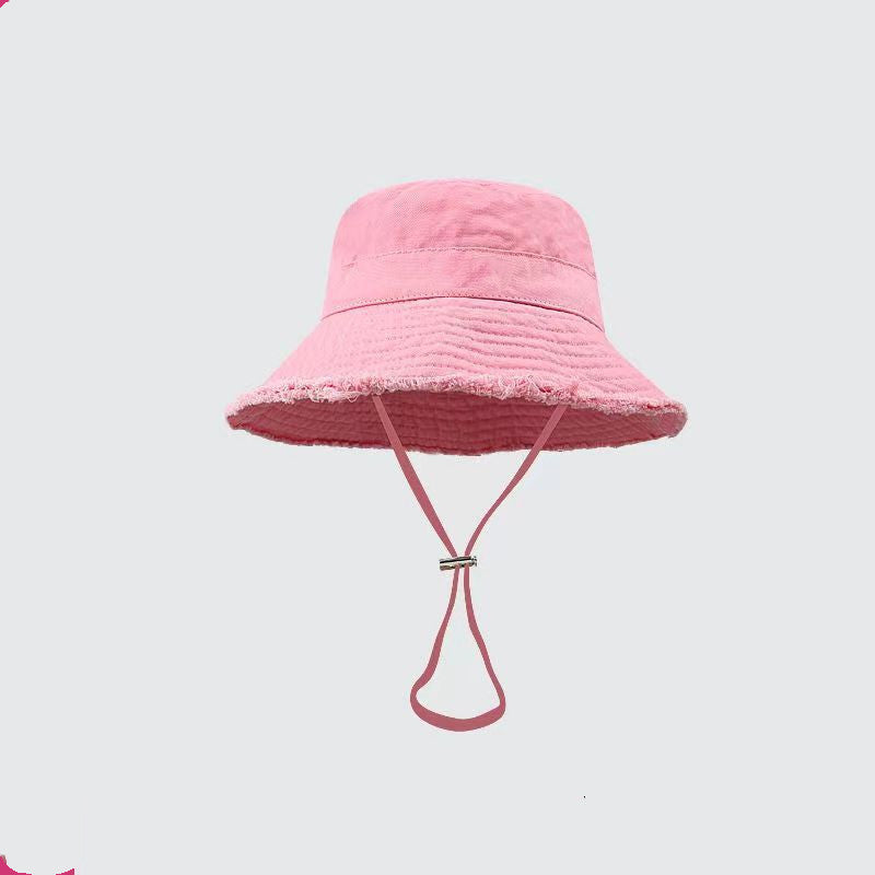 Big Brim Fisherman Hat Vacation Burr Hang Rope Pots