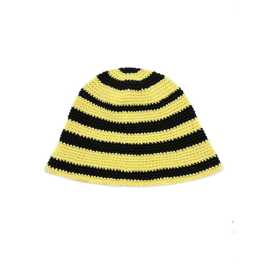 Mixed Color Stripe Wool Bucket Hat