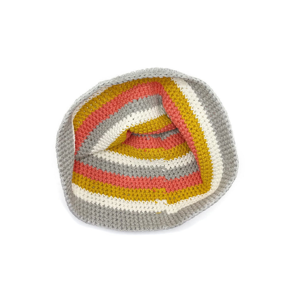 Mixed Color Stripe Wool Bucket Hat