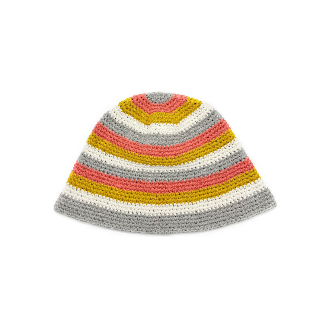 Mixed Color Stripe Wool Bucket Hat