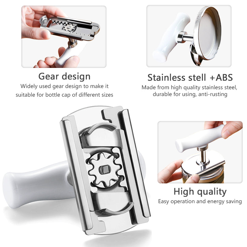 Adjustable Jar Opener Stainless Steel Lids Off Jar Opener Bottle Opener Kitchen Accessories Can Opener